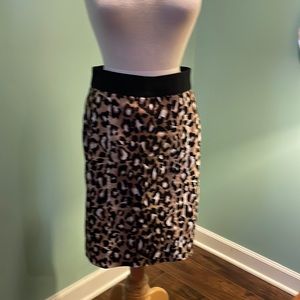 Leopard pencil skirt from White House Black Market.  Size 2